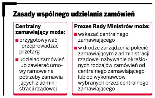 Zasady wspólnego udzielenia zamówień