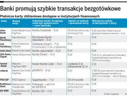 Banki promują szybkie transakcje bezgotówkowe