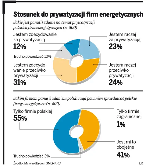 Polacy są przeciwni prywatyzacji energetyki