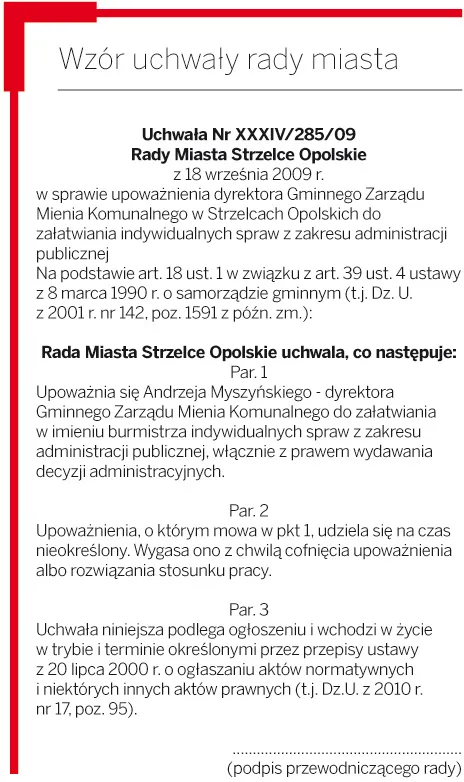 Upoważnienie do wydawania decyzji nie wygasa w przypadku zmiany na stanowisku wójta