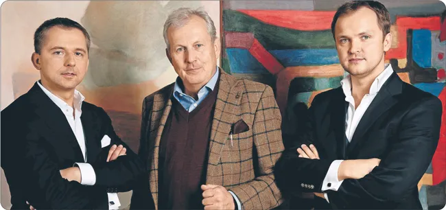 Abbey House to pomysł Norberta Pyffela (z lewej) i Pawła Makowskiego (z prawej), którzy do interesu wciągnęli kolekcjonera Filipa Wyganowskiego (w środku)