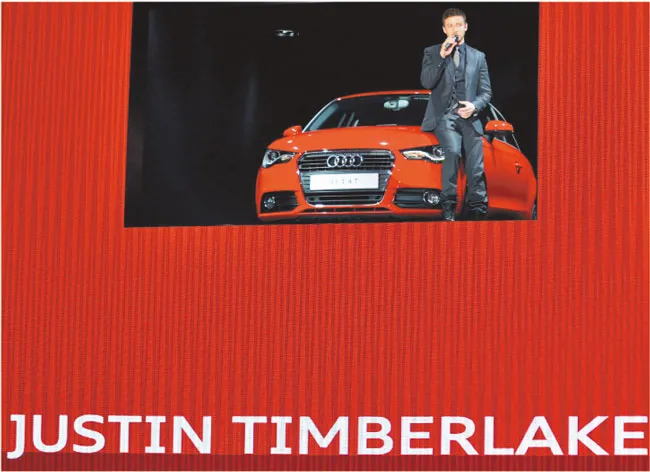 Justin Timberlake promuje w Genewie nowy model Audi A1