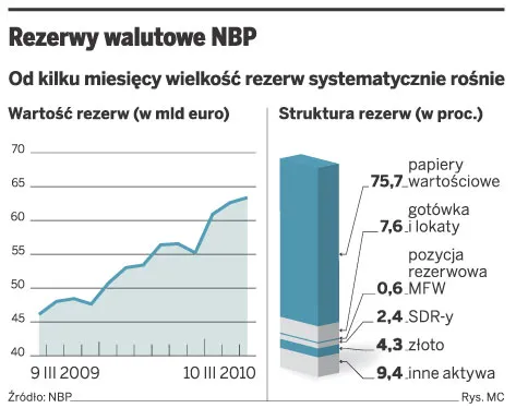 Napływ walut do NBP będzie umacniał złotego