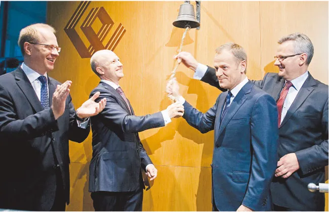 Przedstawiciele rządu, giełdy i PZU cieszyli się z udanego debiutu towarzystwa