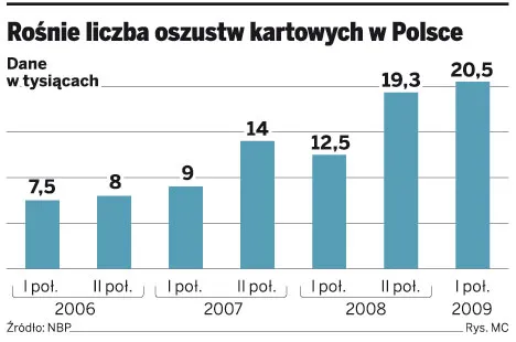 Rośnie liczba oszustw kartowych w Polsce