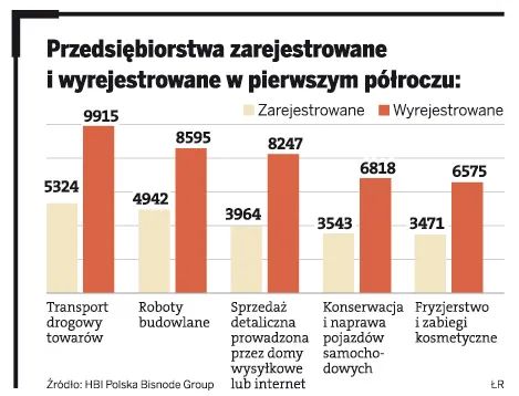 Liczymy na zyski z usług. 151 tysięcy nowych firm