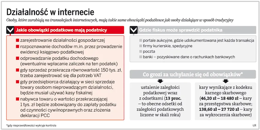 Działalność w internecie