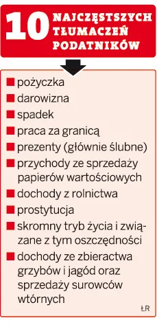10 najczęstszych tłumaczeń podatników