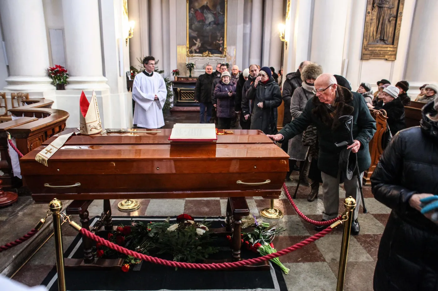 Pożegnanie kardynała Józefa Glempa w kościele Wizytek