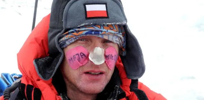 Janusz Gołąb po zejściu do bazy