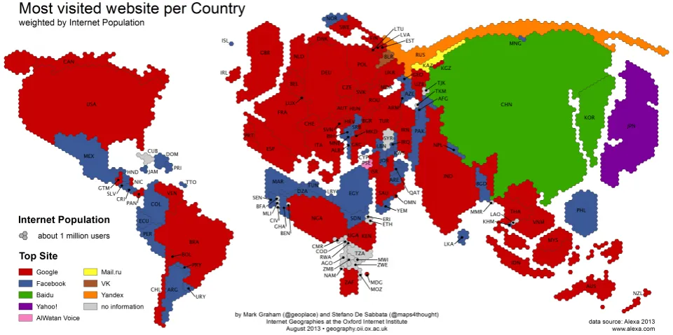 Internetowa mapa świata