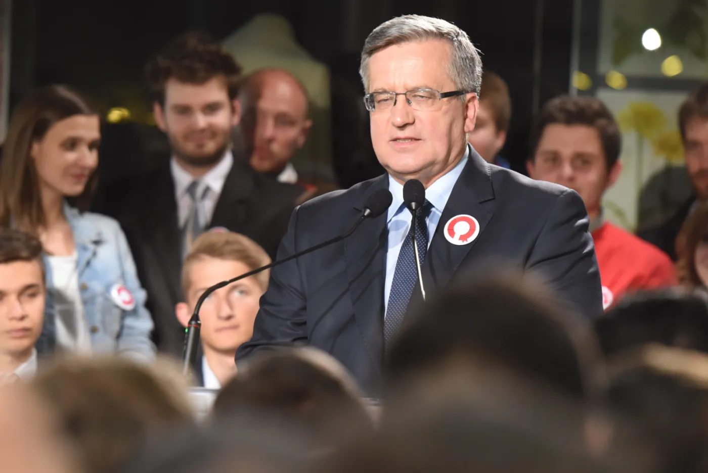  Bronisław Komorowski,  Łódź, PAP/Grzegorz Michałowski 