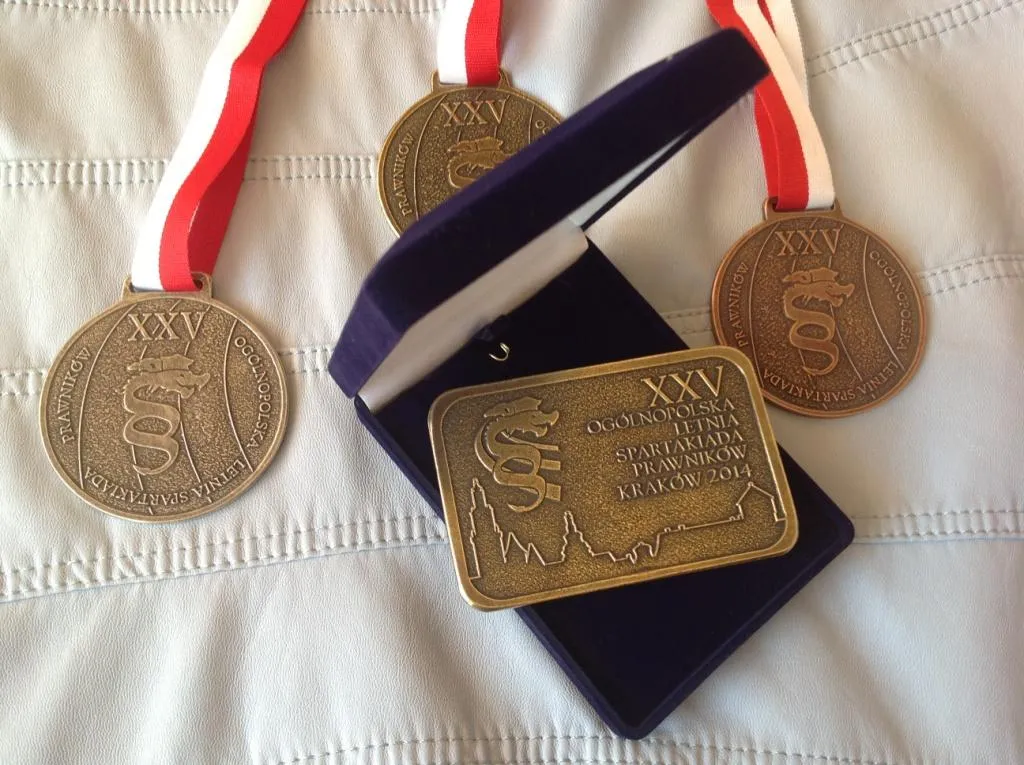 Spartakiada Prawników Kraków 2014 - medale 