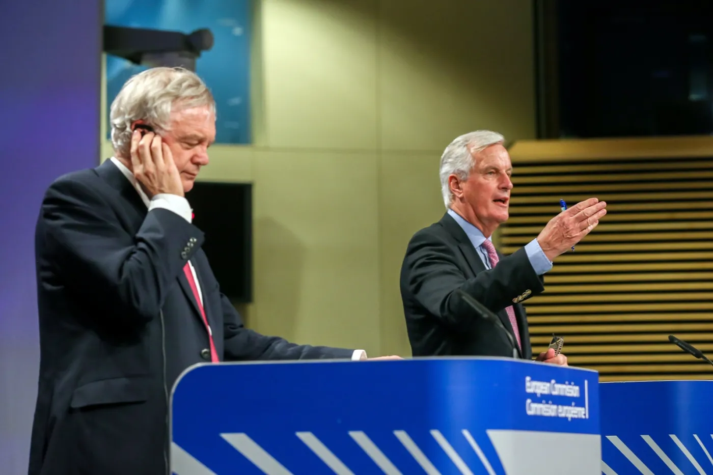 David Davis Michel Barnier