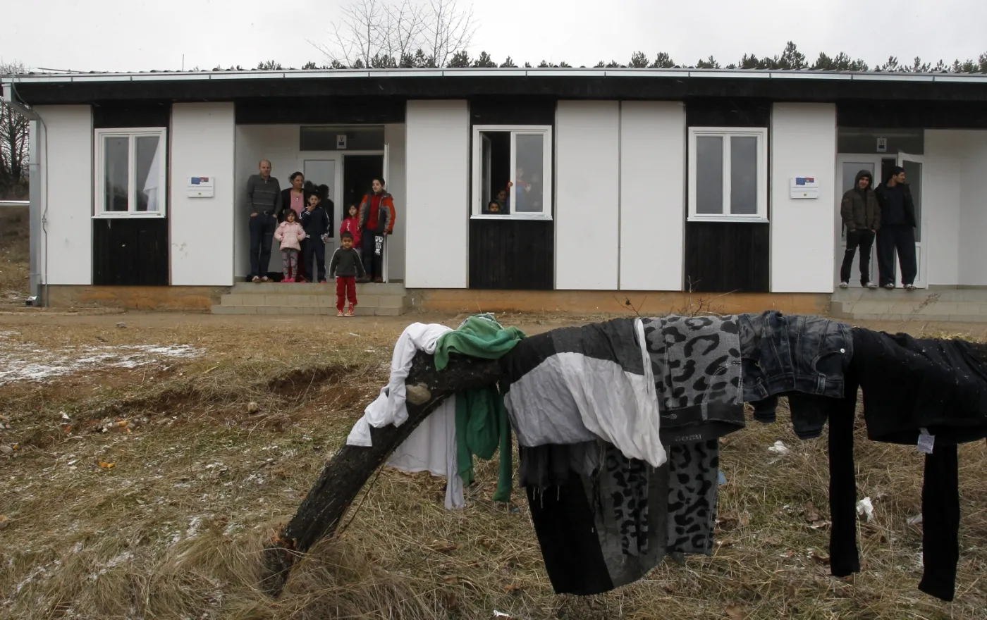 Ośrodek migrantów w Serbii