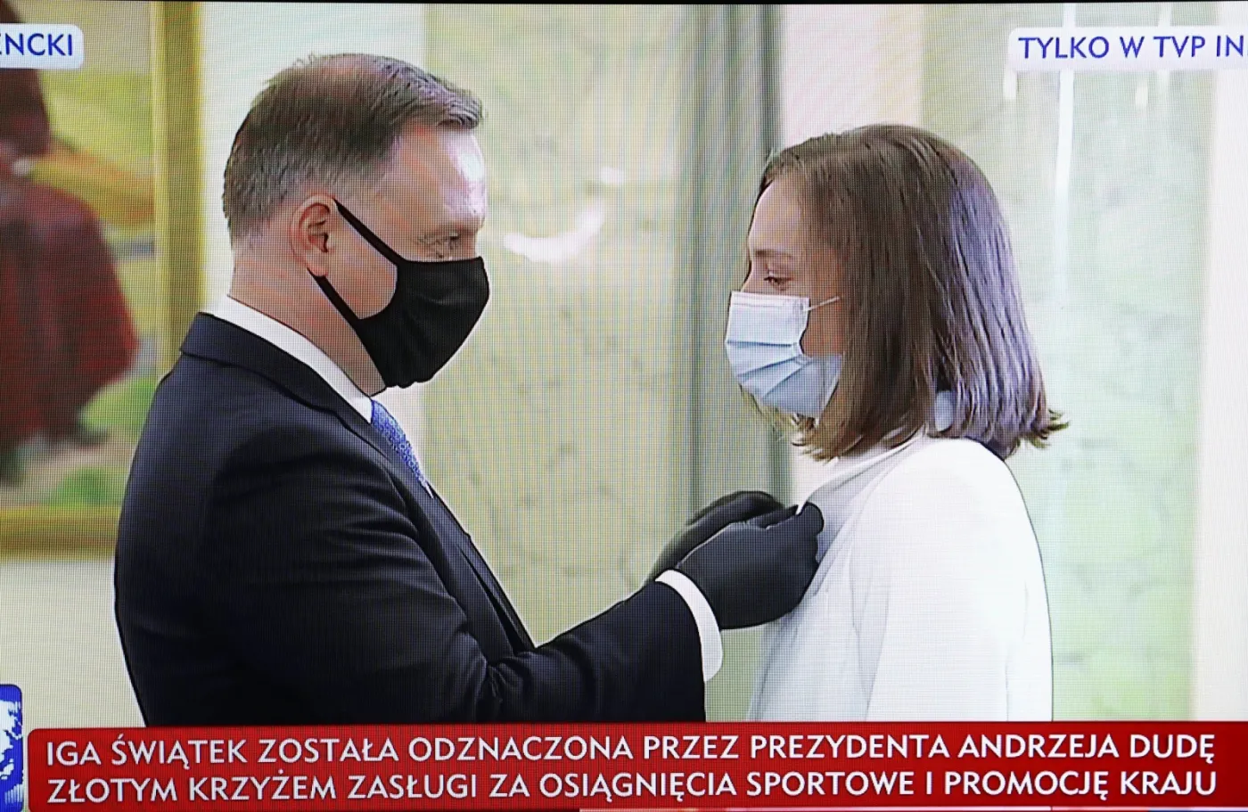 Iga Świątek na kwarantannie po spotkaniu z prezydentem