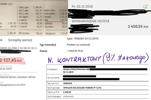 Nauczyciele pokazują swoje wynagrodzenia. Daleko im do średnich podawanych przez MEN