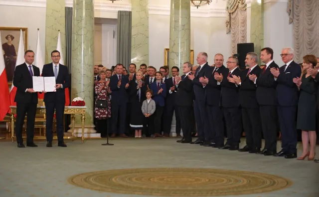 Prezydent powołał rząd. Mateusz Morawiecki ministrem sportu
