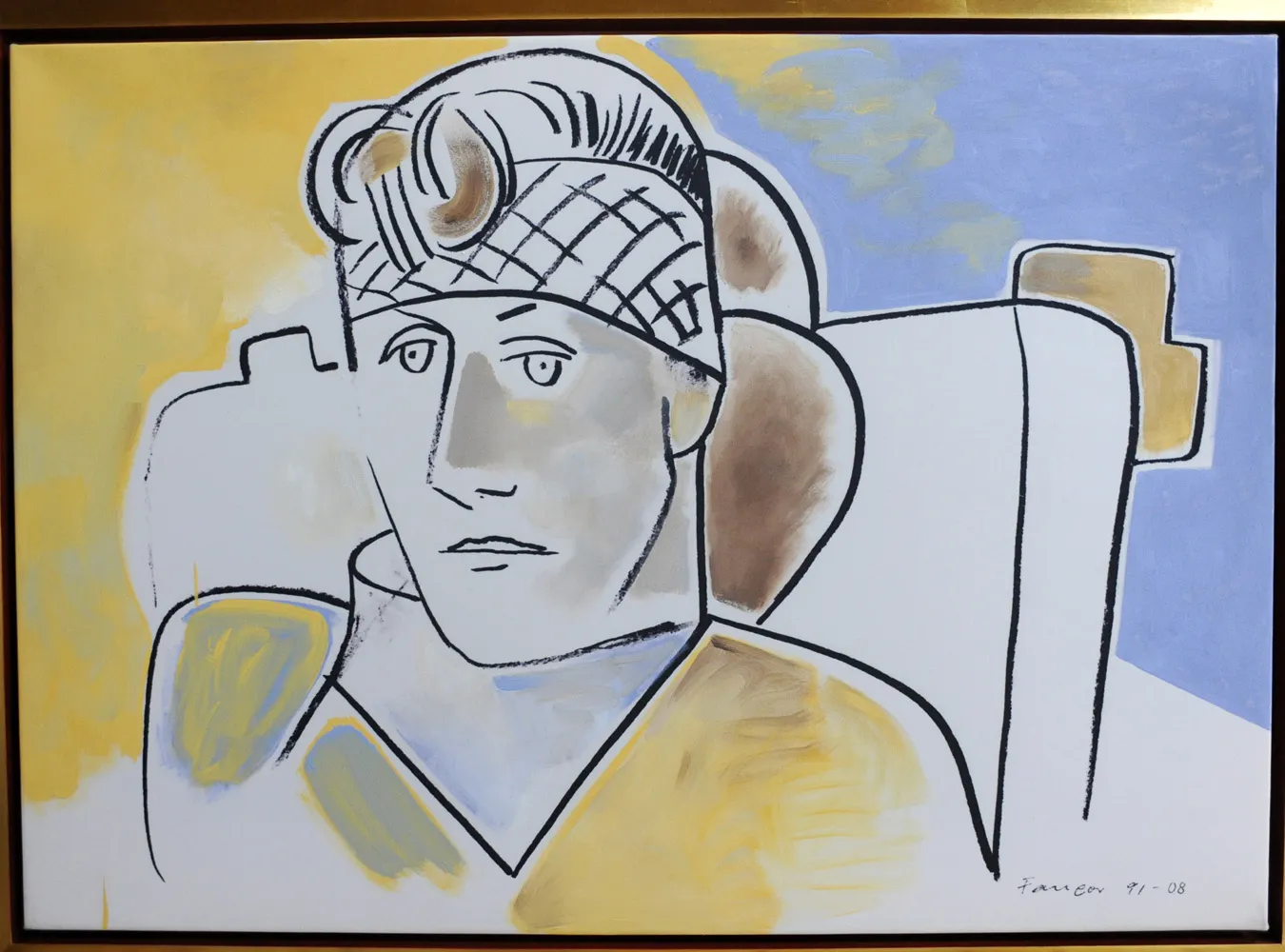 Portret namalowany przez Wojciecha Fangora