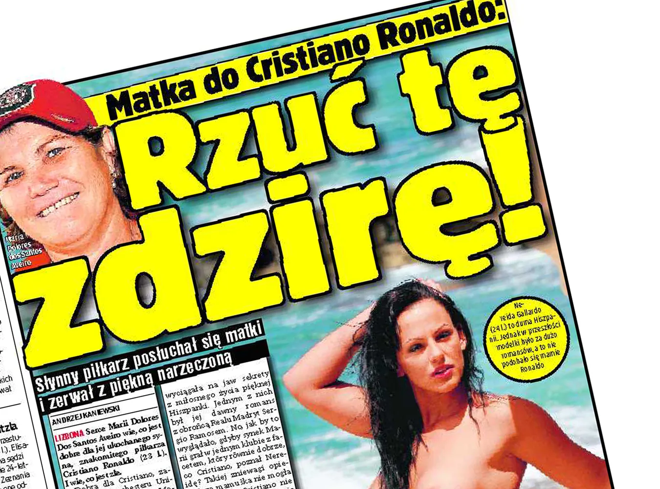 Matka do Ronaldo: Rzuć tę dziewuchę