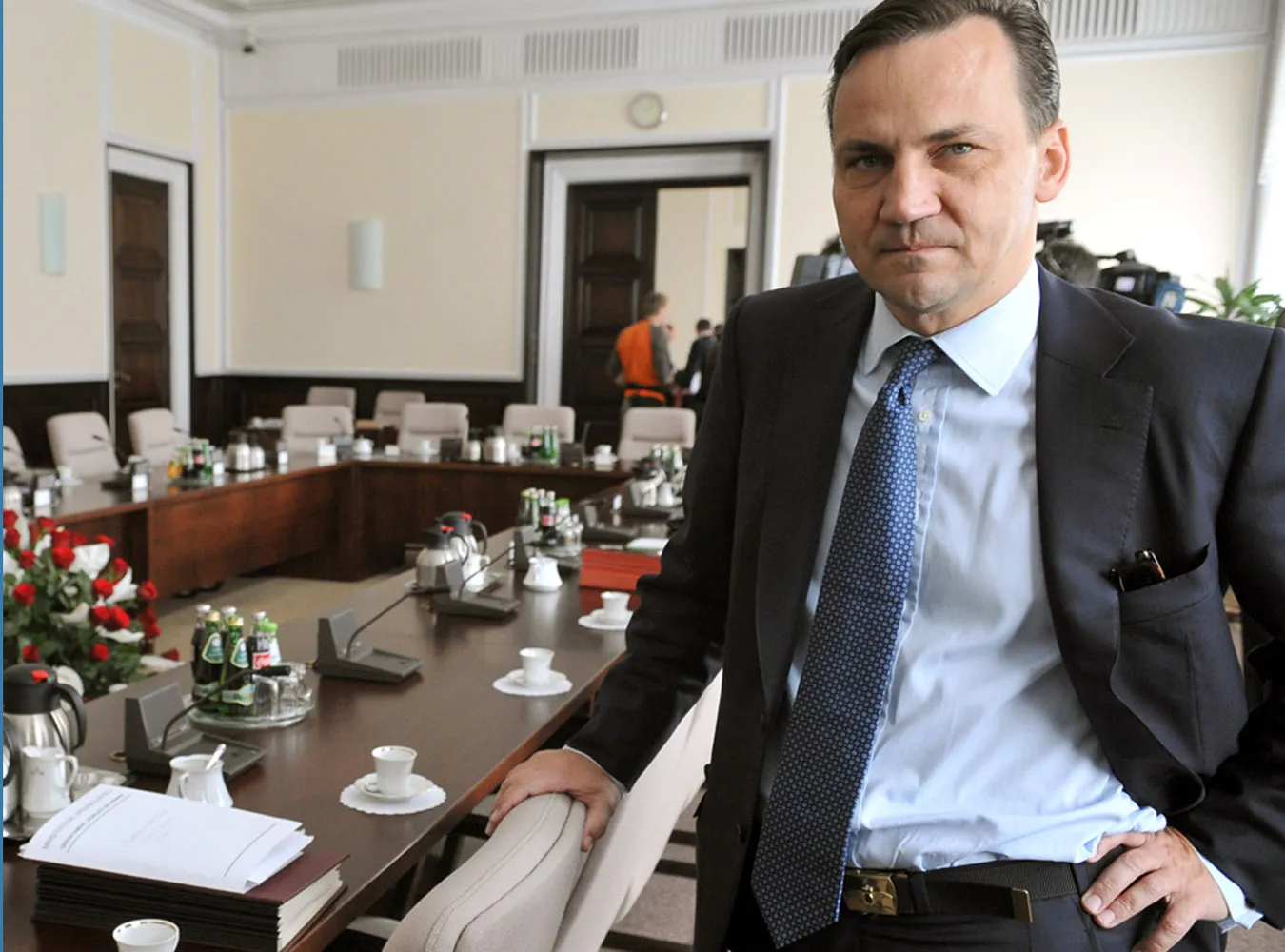 Radosław Sikorski wytłumaczył dziennikarzom, że przypisywane mu słowa o prezydencie Lechu Kaczyńskim są odwrotnością tego, co sądzi