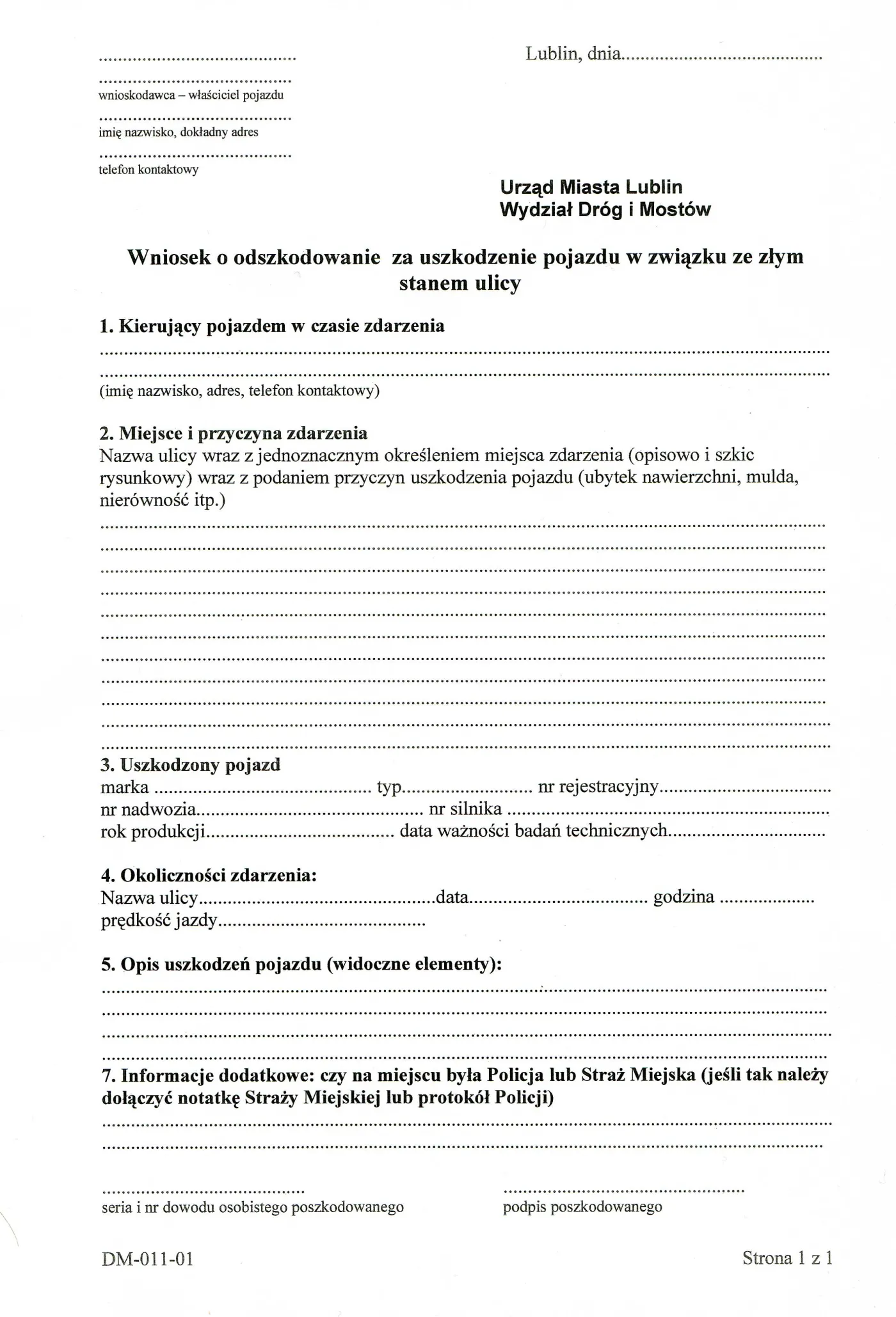 Nie daj się dziurze, walcz o odszkodowanie