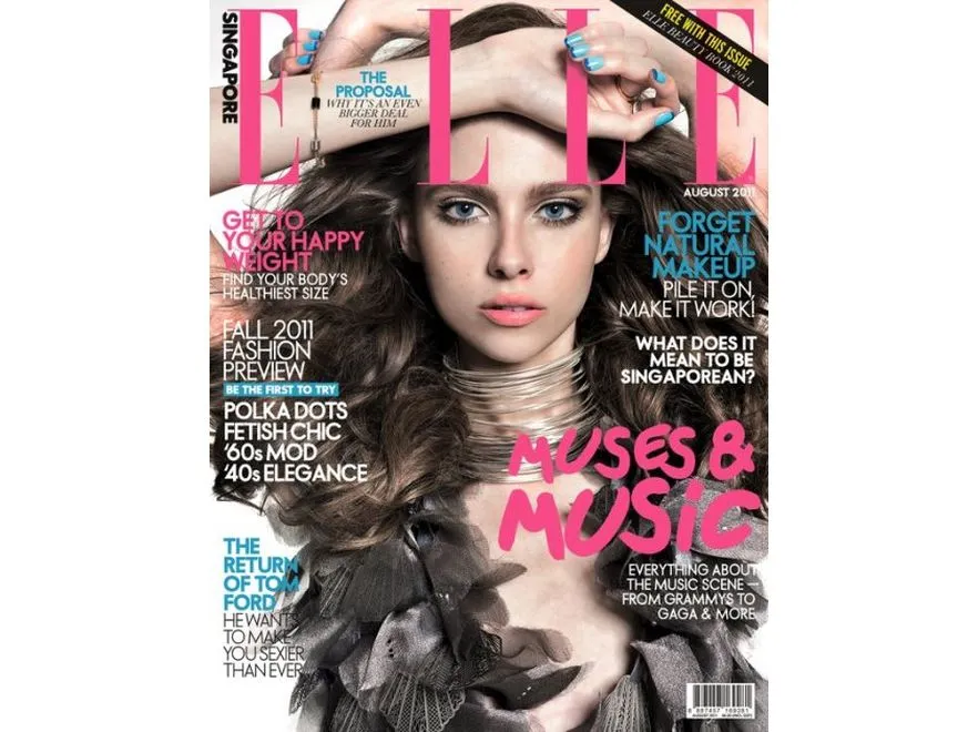  Anna Zasada na okładce Elle Singapore