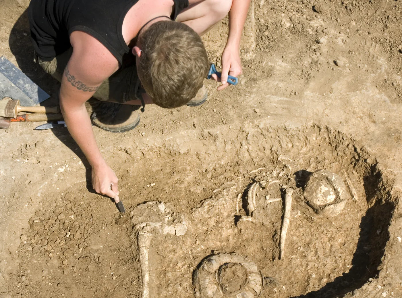 Archeolog przy pracy
