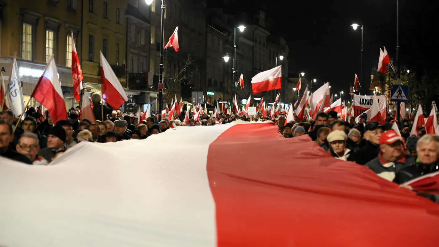 Wieczorny marsz PiS
