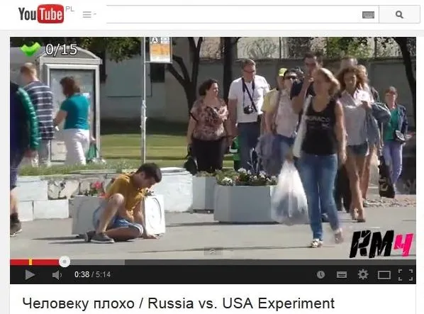 Rosjanie czy Amerykanie? Kto chętniej pomaga nieznajomemu na ulicy? [WIDEO]