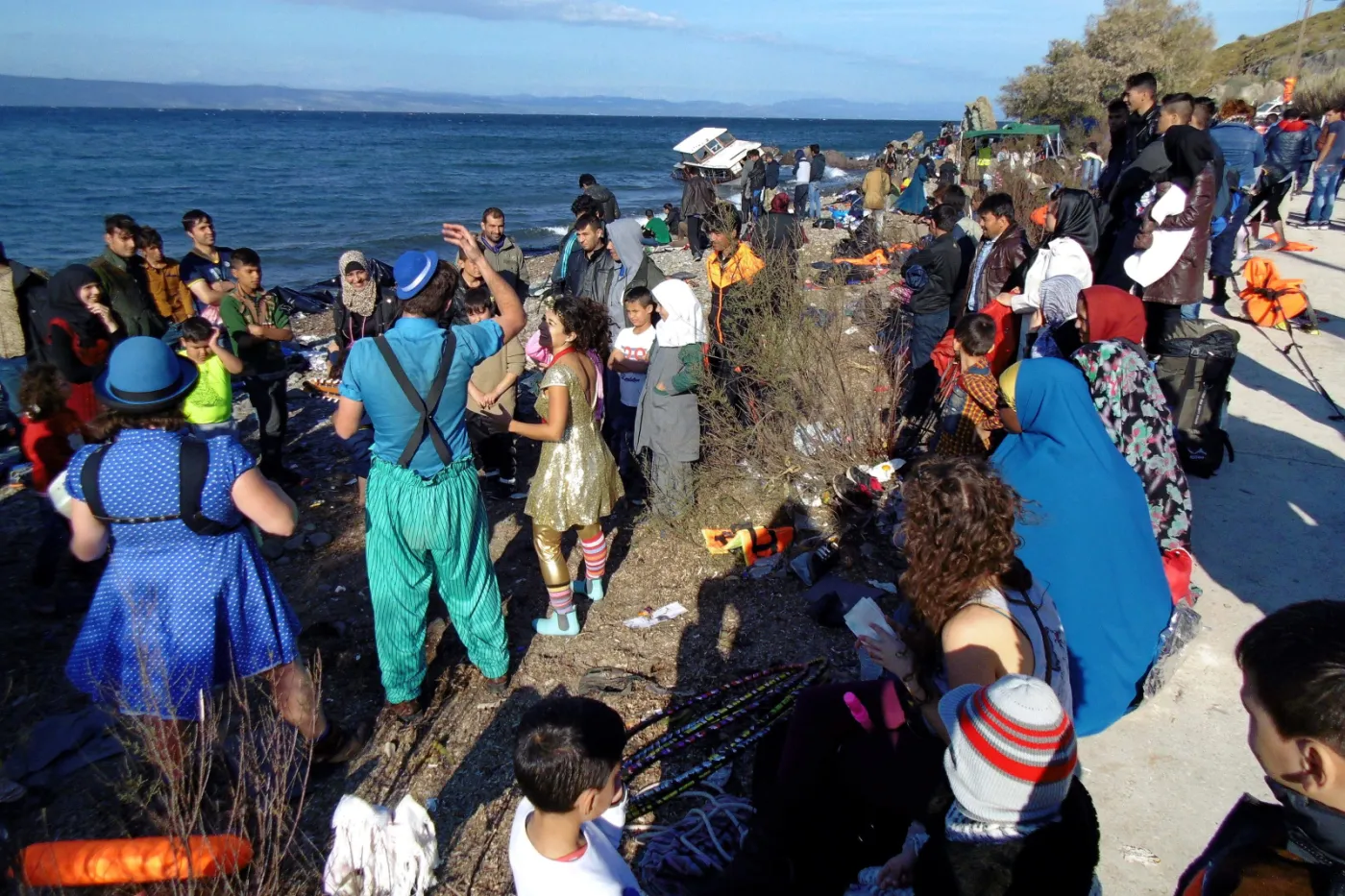 Imigranci na Lesbos