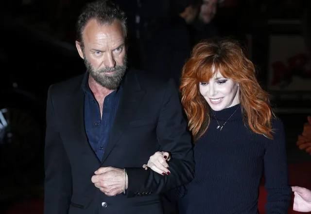 Skarb Francuzów w ramionach Policjanta. Mylène Farmer i Sting teraz razem [ZDJĘCIA]