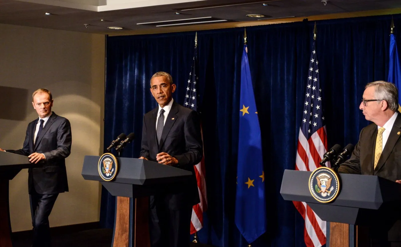 Tusk, Obama i Juncker