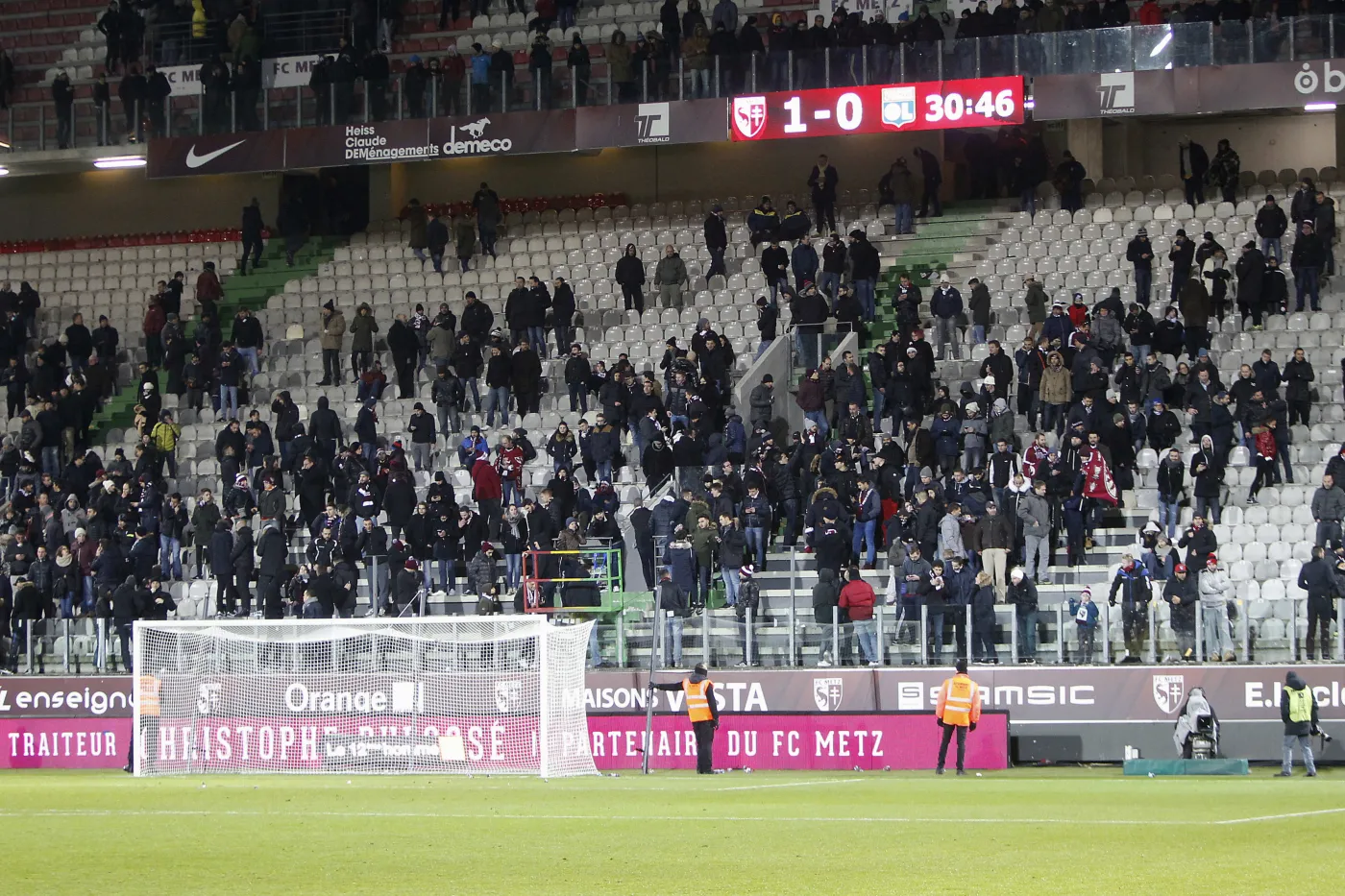 Przerwany mecz w Metz