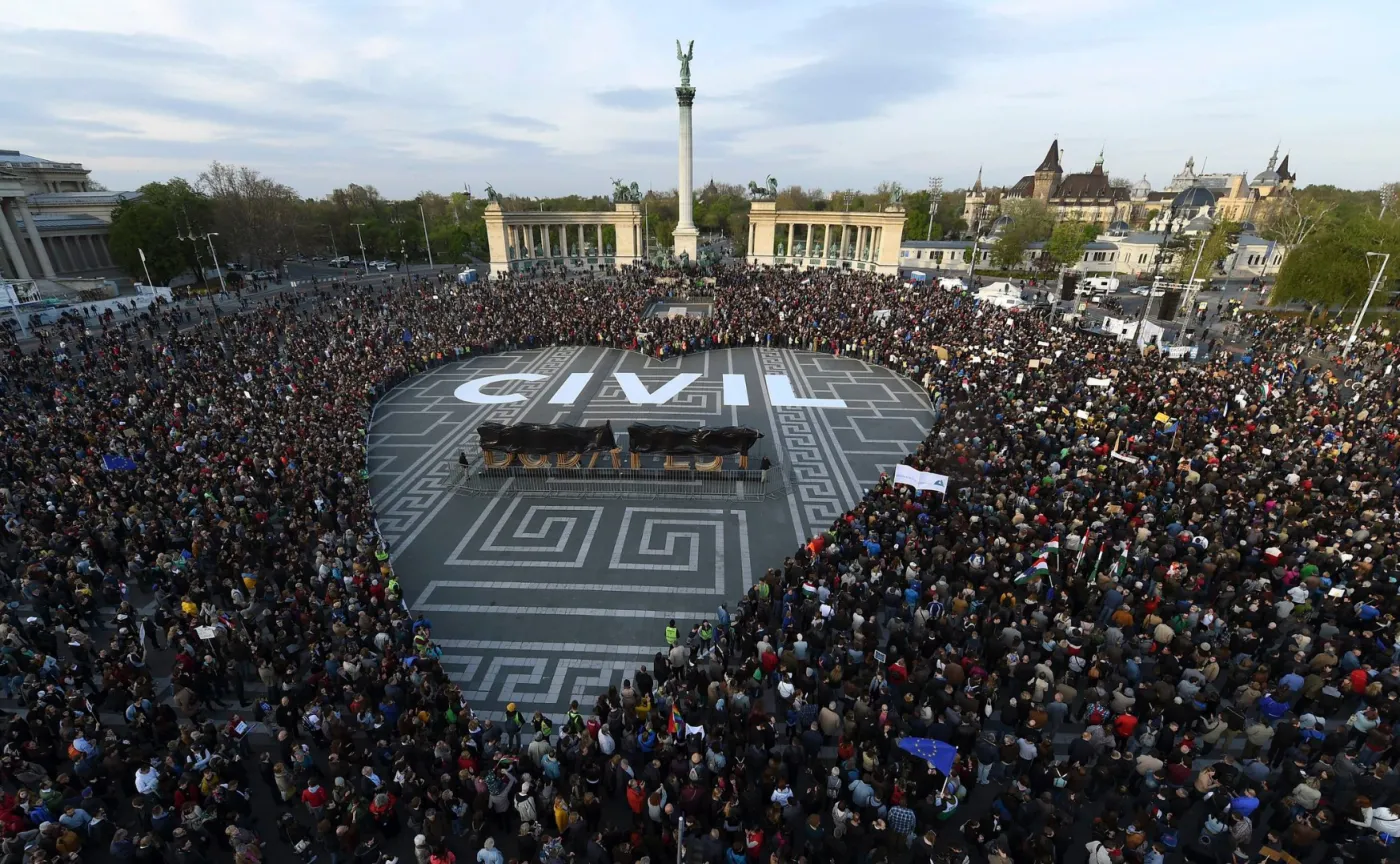 Protesty na Węgrzech