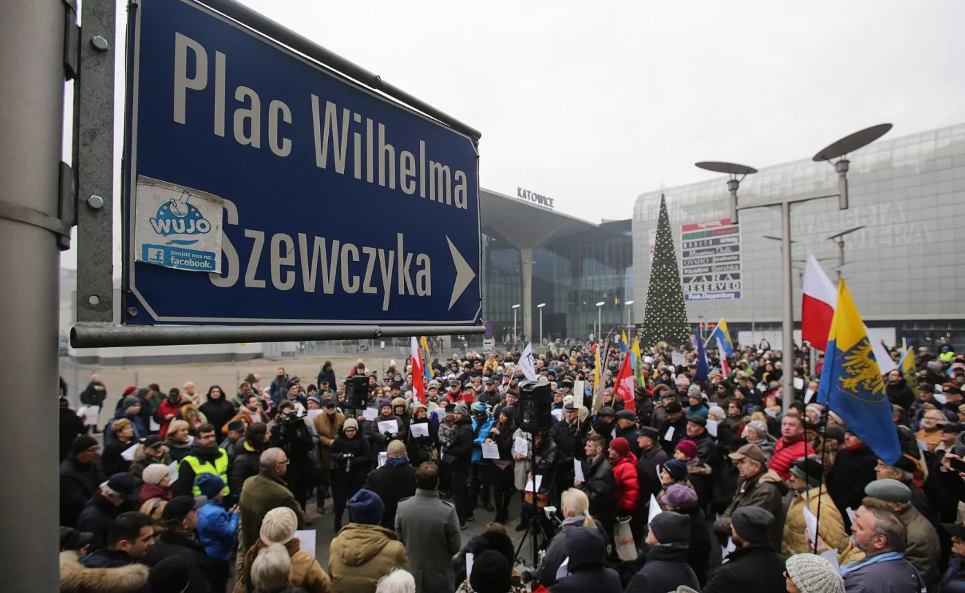 Protest w Katowicach
