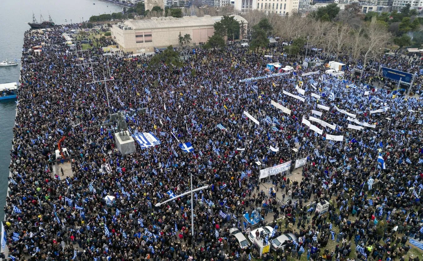 Protest w Salonikach