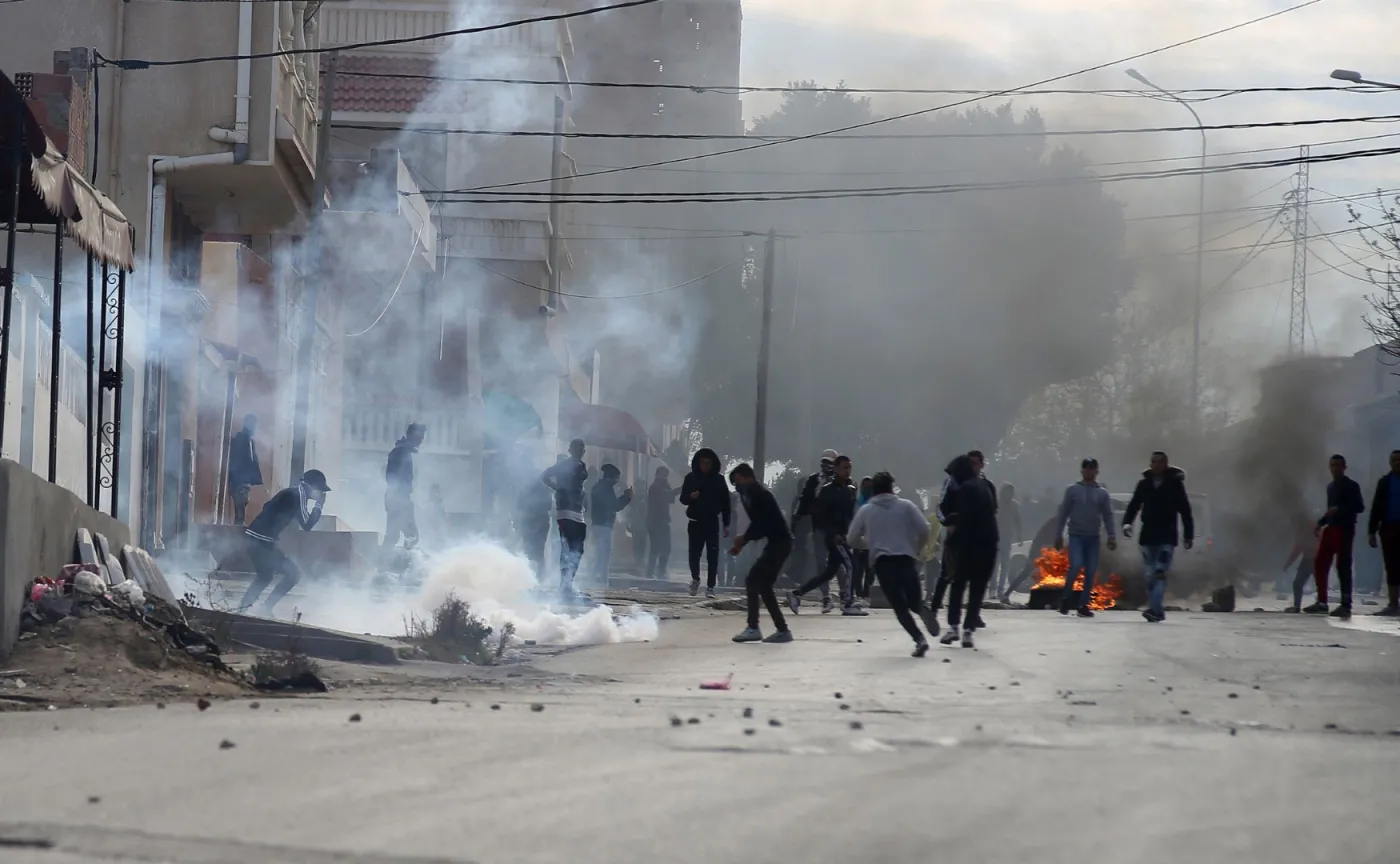Protesty w Tunezji
