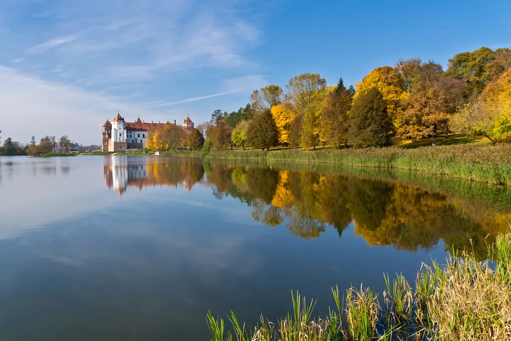 Białoruś, jezioro, las