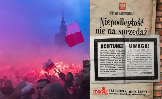 Taki plakat ma promować Marsz Niepodległości. Jest reakcja Trzaskowskiego