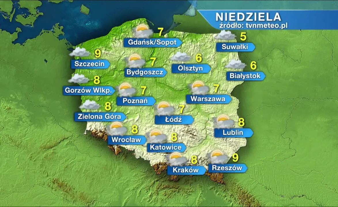 Niedziela będzie pochmurna i chłodna. W przyszłym tygodniu wrócą opady i silny wiatr