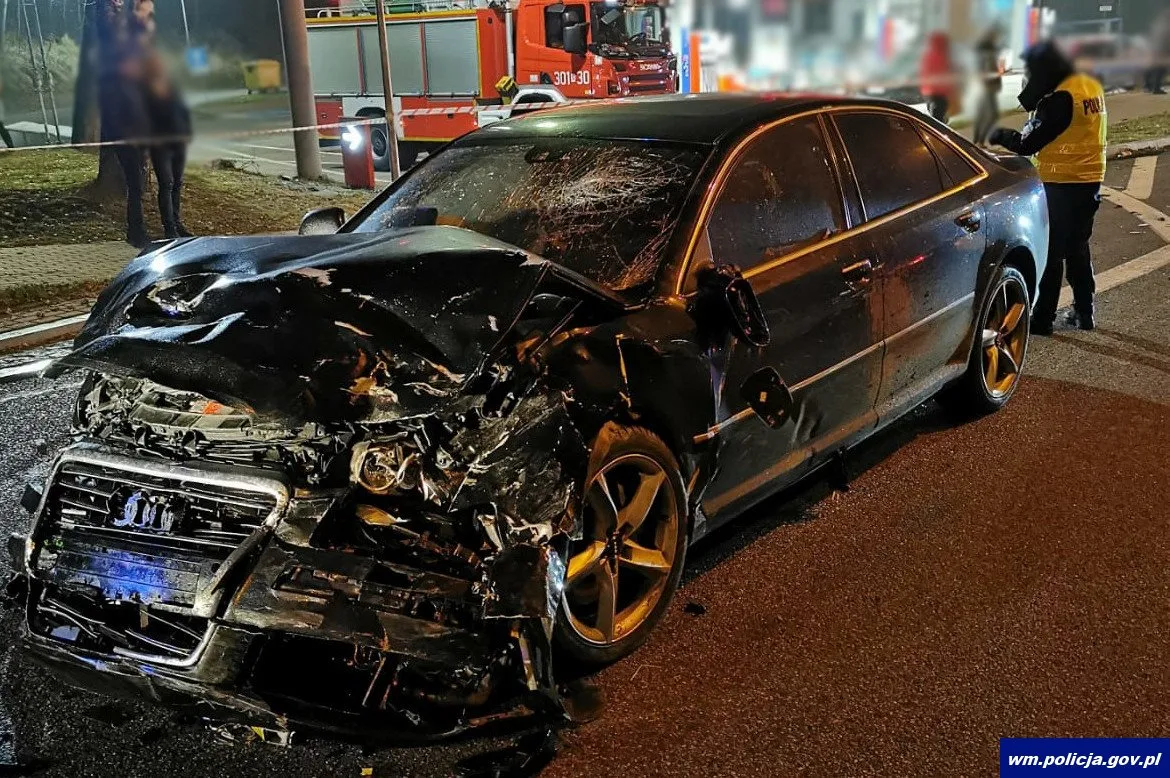 Tragiczny wypadek w Olsztynie. Areszt dla kierowcy Audi