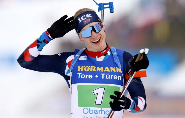MŚ w biathlonie: Piąty złoty medal Johannesa Boe
