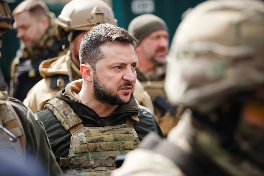 Niespodziewana wizyta prezydenta. Zełenski odwiedził żołnierzy na froncie