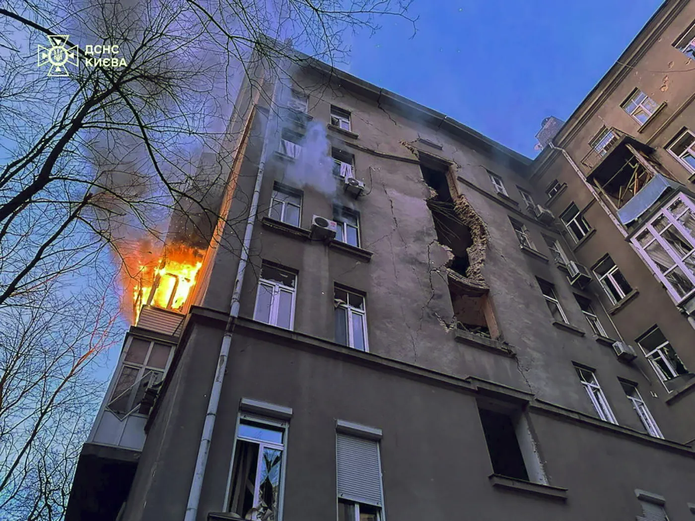 Atak dronów na Kijów