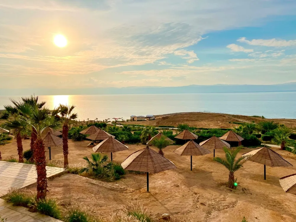 plaża, morze, Jordania