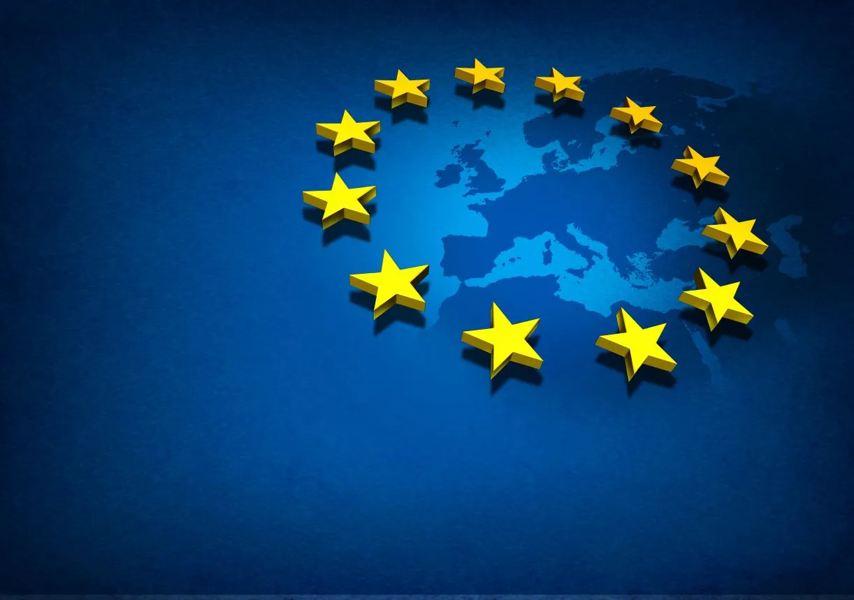 ue unia europejska flaga mapa