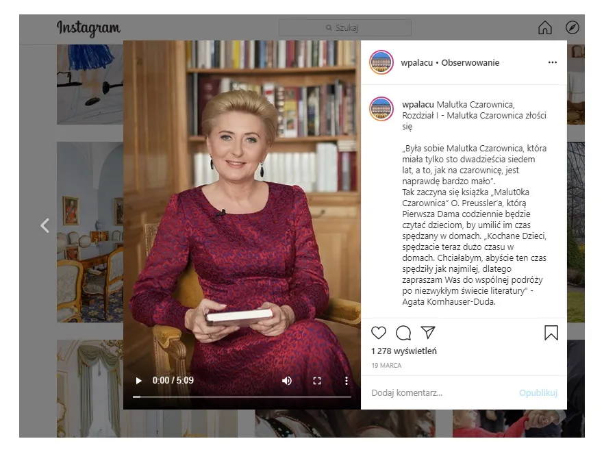 Do influencerów jej daleko. Instagramowa aktywność Agaty Dudy nie chwyciła