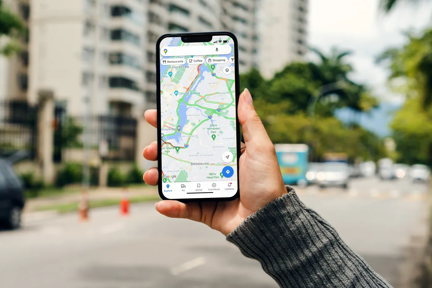 google maps, mapy, nawigacja, smartfon