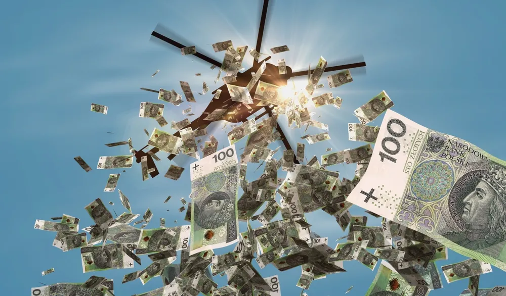 pieniądze gotówka złoty